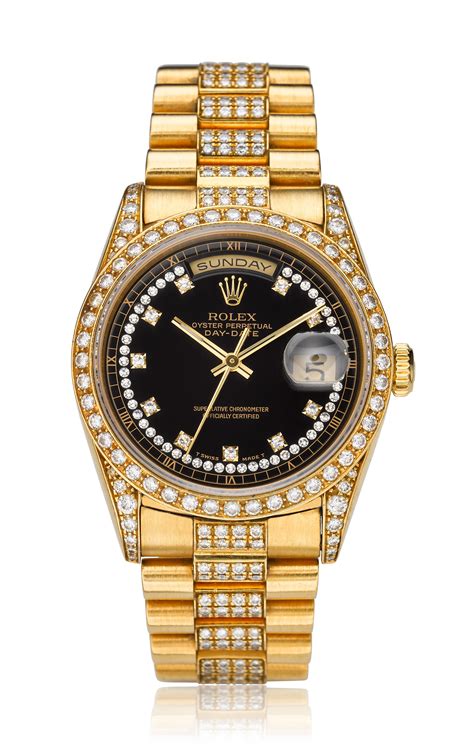 rolex gold diamond day date|Rolex gold with diamonds price.